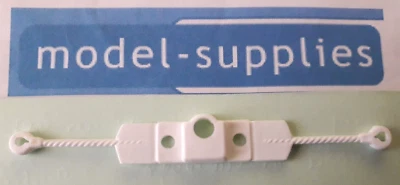 Corgi 802 Popeye Paddlewagon - Repro white plastic suspension ropes for boat - Image 1 of 2