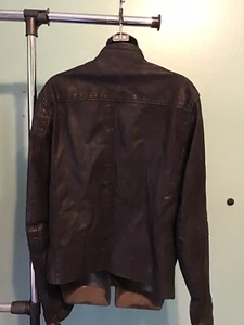 Chaqueta de cuero negra talla grande - Imagen 1 de 5