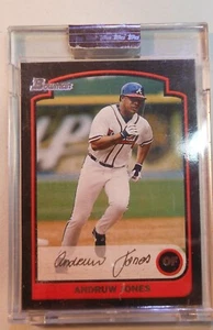 Tarjeta Bowman Andruw Jones 2003 plateada sin circular 184/250 SP 104 - Imagen 1 de 3