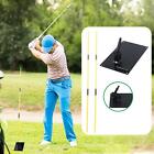 Golf Alignment Stick Set Golf Swing Aid Mat Practice Posture Correction Practice