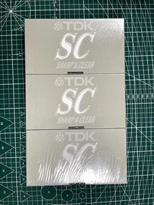 TDK SC 180 VHS Blank Tapes (3) + Bonus Fuji HG Tape - 180 Min - Sealed, New - Picture 1 of 7