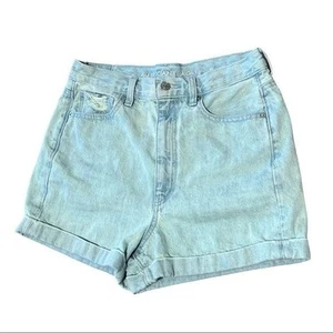 American Eagle Green High-Waist Denim Shorts Women’s Size 6 Casual Summer Jean - Picture 1 of 7