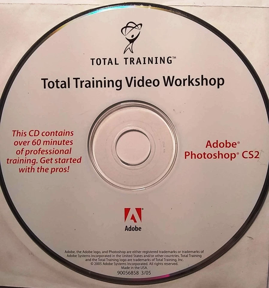 Adobe PhotoShop CS2 Total Training Video Workshop CD - Image 1 of 1