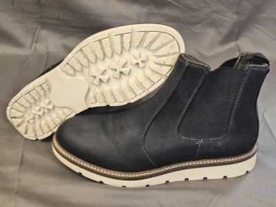 Alpine Design Chelsea Boots Mens Size 8.5 Black Leather Ortholite Pull On - Image 1 of 4