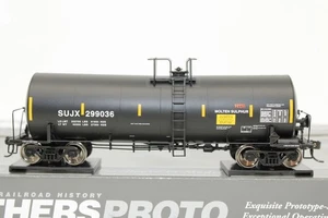 Walthers Proto HO SUJX Sulcom Inc 40' Trinity 14k Molten Sulfur Tank Car #299036 - Picture 1 of 10