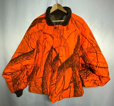 Walls Realtree Hardwoods Camo Jacket Mens 2XL Reversible Green Orange Hunting - Image 1 of 4