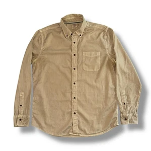 Faherty Long Sleeve Button Down Shirt Men’s Large Organic Cotton Khaki - Picture 1 of 6