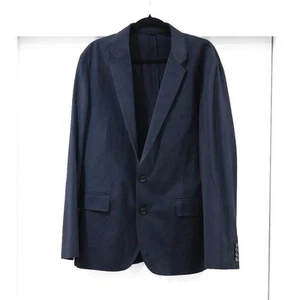 Blazer J Crew Talla 44R Lana Ludlow Algodón Azul Marino No Estructurado - Imagen 1 de 11