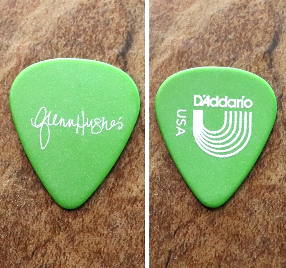 Glenn Hughes - Selección de guitarra de gira ~ Verde/Blanco D'Addario Deep Purple Dead Daisies Foto 1 de 1