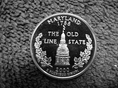 2000 S PROOF MARYLAND STATE  QUARTER FROM PROOF SET- CLAD - Image 1 of 2