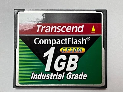 New Original Transcend CompactFlash CF200I 1 GB Industrial Grade 220X CF Card - Image 1 of 4