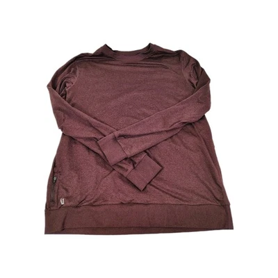 Camisa Vuori Para Hombres XL Borgoña Ponto Performance Crew Dreamknit Elastizada Activa Foto 1 de 4