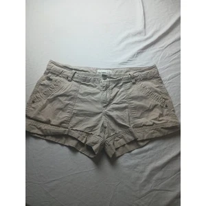 Old Navy Beige Cargo Shorts Micro Mini Y2K Vintage 12 Camping Hiking outdoors - Picture 1 of 4