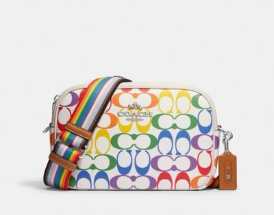 NWT COACH Jamie Camera Bag In  Rainbow Signature CA175 - Image 1 of 4