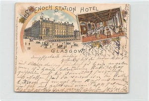 Scotland - GLASGOW - Forerunner Postcard - St. Enoch Railway Station Hotel - LIT - Picture 1 of 2