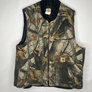 Vintage Y2K Carhartt V20 CMO Realtree Camo Workwear Vest Size L Men - Picture 1 of 9