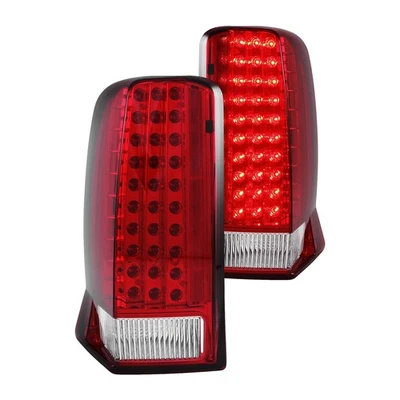 For Cadillac Escalade 02-06 Driver & Passenger Side Chrome/Red LED Tail Lights Foto 1 de 3