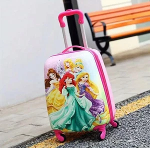 Disney Princess Kids 18" Spinner Suitcase – Zipper Closure, Gift Box, Travel Bag - Picture 1 of 3