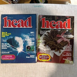 HEAD MAGAZINE - 1977 - NOV & DEC - LOT OF 2 VINTAGE - Picture 1 of 3