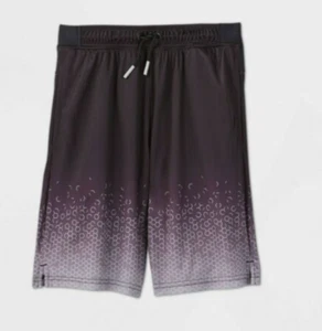 Boys' Geometric Ombre Performance Shorts All in Motion X-Small Gray - Picture 1 of 2