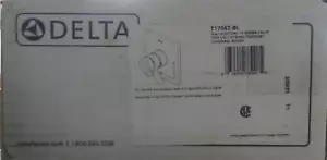 Delta T17067-BL Ara Valve Trim Only Fits Multichoice Universal, Matte Black - Picture 1 of 1