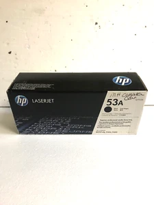 GENUINE HP 53A BLACK Q7553A TONER CARTRIDGE FOR HP LASERJET P2015 - Picture 1 of 3
