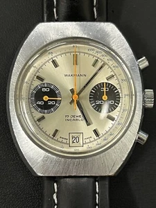 Wakmann 17j Panda 7734 Men's Chronograph Wristwatch ( 37mm ) - Picture 1 of 10