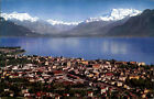 Vevey Kanton Waadt Ansichtskarte 1960 datiert Panorama Dents du Midi Genfer See