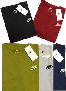 NIKE BRANS NEW CREW NECK SIGNATURE EMBROIDERED LOGO SHORT SLEEVE T-SHIRT - Picture 1 of 6