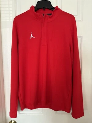 Camiseta deportiva Jordan TEAM para hombre mediana Dri-FIT media cremallera roja escarlata DQ7913-657 Foto 1 de 4