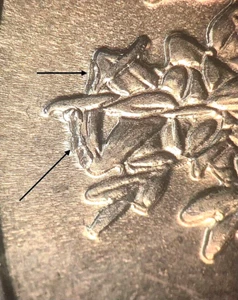 2020 P Washington Quarter (ATB)-"Excessive Die Chip Mint Error"-On Reverse-(AU) - Picture 1 of 7