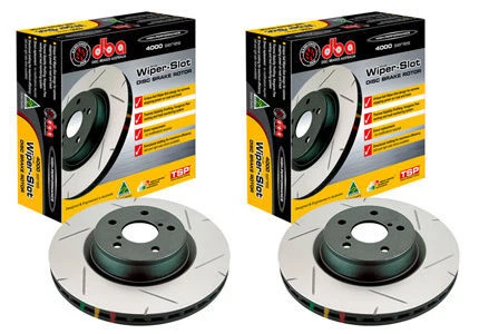 JUEGO DE PAR DE ROTORES DE FRENO DELANTEROS RANURADOS DBA PARA NISSAN 370Z INFINITI G37 G37S SPORT Foto 1 de 1