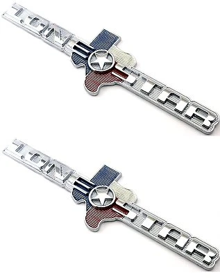 2-LONE STAR EDITION Texas emblema insignia calcomanía 3d puerta trasera universal Foto 1 de 4