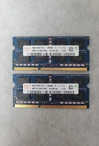 Hynix 8GB [2*4Gb] 2Rx8 PC3 10600S 1333MHz SODIMM Laptop Mac Memory Ram - Picture 1 of 8