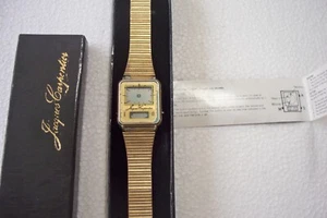 Vintage Jacques Carpentier LCD Dual Time Watch with Original Case & Instructions - Picture 1 of 6