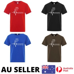 Keep Calm and OK That's Not Calm Shirt Funny Doctor Cotton Summer - AU Stock - Bild 1 von 12