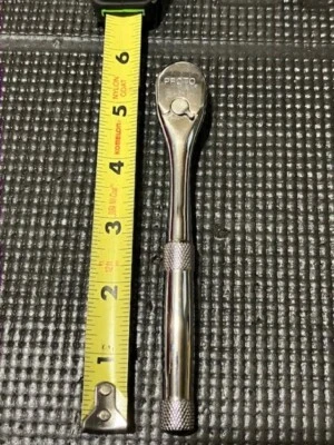 Trinquete cabeza pera premium PROTO J4749XL, 5 1/2 pulgadas, cromo, 1/4 pulgada Foto 1 de 4