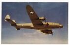 WWII PC Lockheed Constellation Transport - Original Wesco Color Postcard