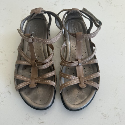 Ecco sandali gladiatore donna groove beige con cinturino taglia 39 EU 8 8 5 US