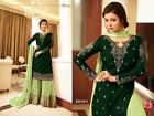 Special Occasion Wear Indian Pakistani Style Salwar Kameez Palazzo Dupatta Dress