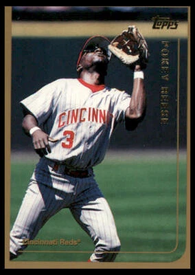 1999 Topps #424 Pokey Reese Cincinnati Reds Baseball Card - Image 1 of 2