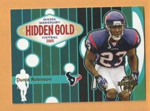 Dunta Robinson Houston Texans 2005 Topps aniversario dorado oro oculto #HG8 9F - Imagen 1 de 2