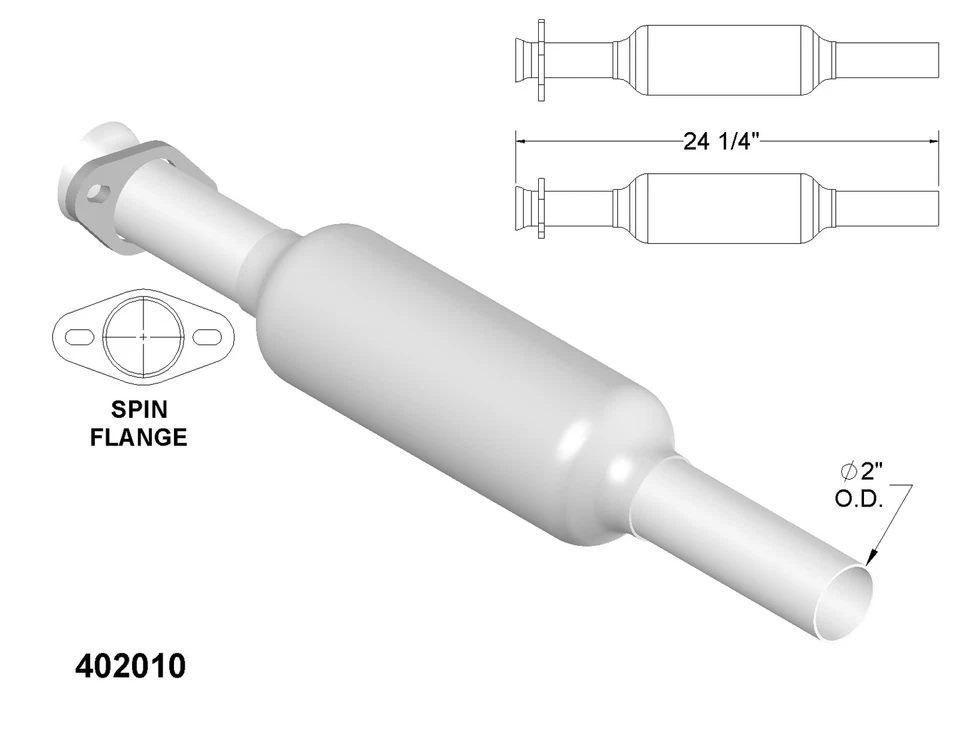 Convertidor catalítico para Oldsmobile Omega 1983-1984 Foto 1 de 2