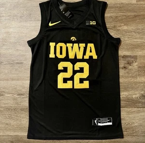 NWT Caitlin Clark Iowa Hawkeye Black And Gold Jersey Size Mens Small (44) NCAA - Picture 1 of 4