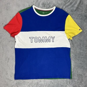Vintage Tommy Hilfiger Colorblock T-Shirt Herren Große 90er Jahre Y2K - Bild 1 von 8