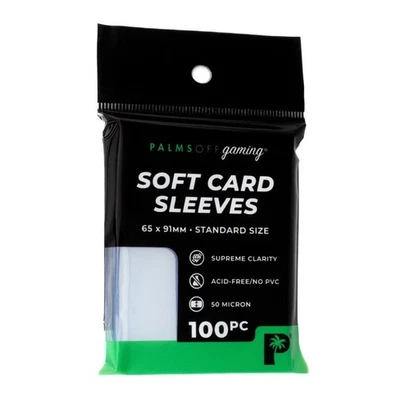 Palms Off Gaming Soft Card Sleeves 65x91mm Standard Penny Protector Clear 100pc - image 1 of 2