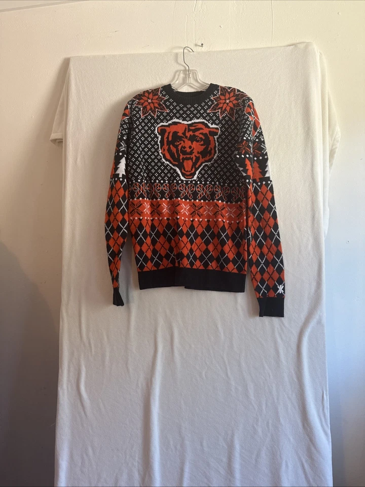 🔥 Chicago Bears • Ropa del equipo de la NFL • Suéter feo de Navidad • Para hombres adultos Talla S Foto 1 de 4