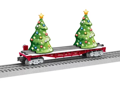 Lionel Nº 2128060 - Coche plano árbol de Navidad 2021 - Diseño tren de vacaciones - NUEVO Foto 1 de 4