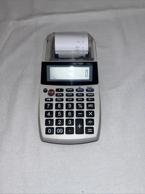 Victor 1205-4 Printing Calculator Battery Operated Tested Works Great Condition - Image 1 of 4