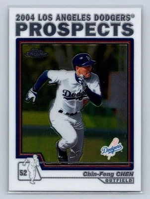 2004 Topps Traded & Rookies #T94 Chin-Feng Chen Chrome Los Angeles Dodgers - Image 1 of 2